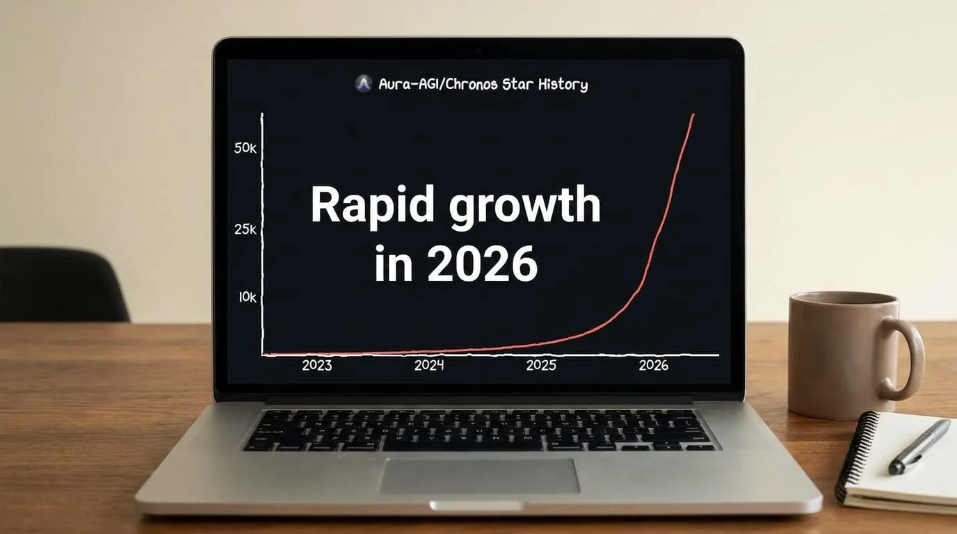 GitHub repo star history graph showing rapid growth in 2026