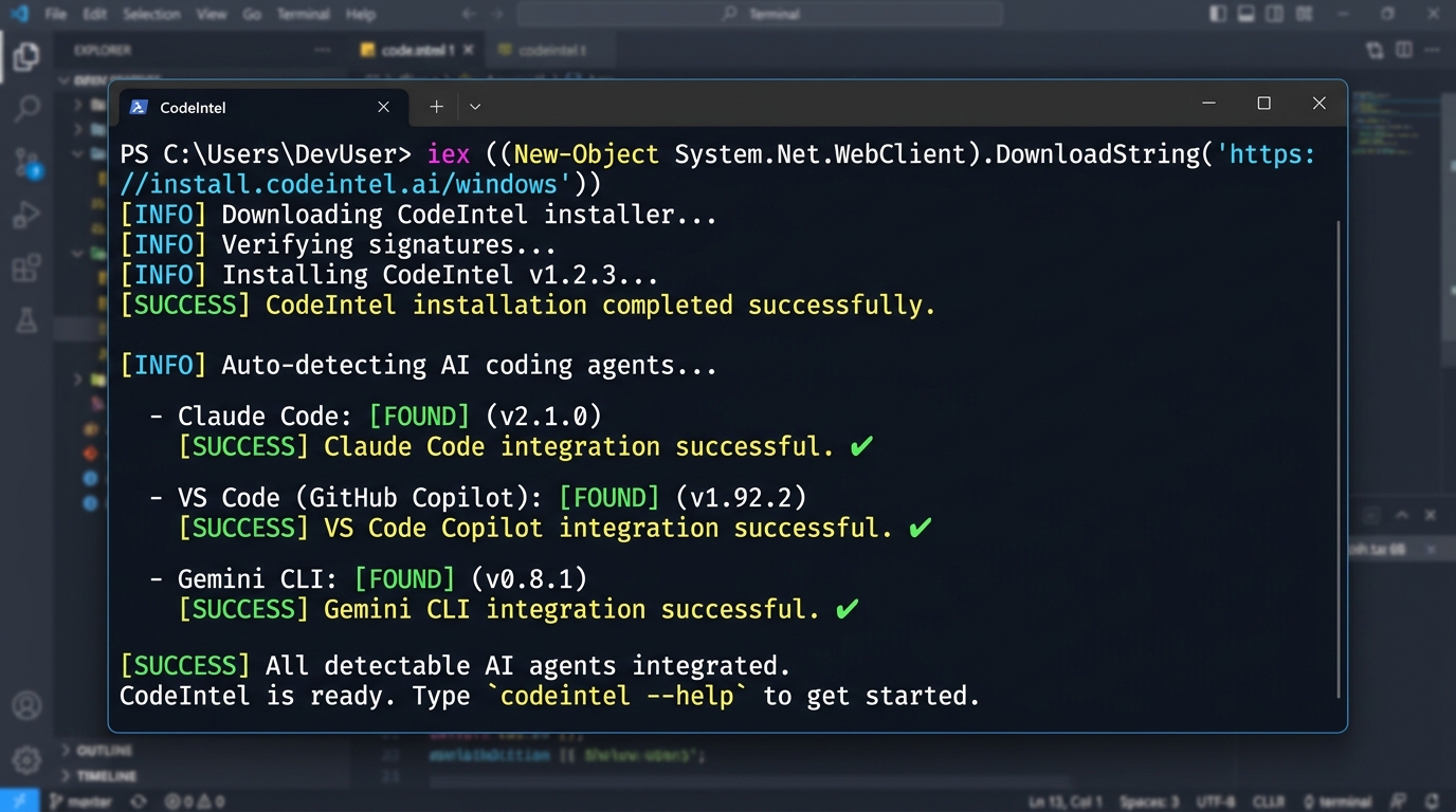 VS Code screenshot showing a config file where chunk size, overlap, and exclusion patterns are defined with annotations.